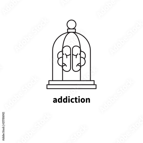 Brain in cell, addiction