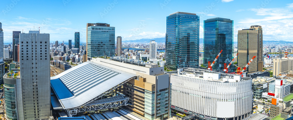 Fototapeta premium Krajobraz miasta Osaka