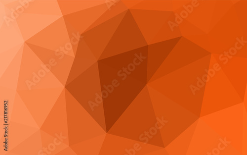 Light Orange vector shining triangular layout.