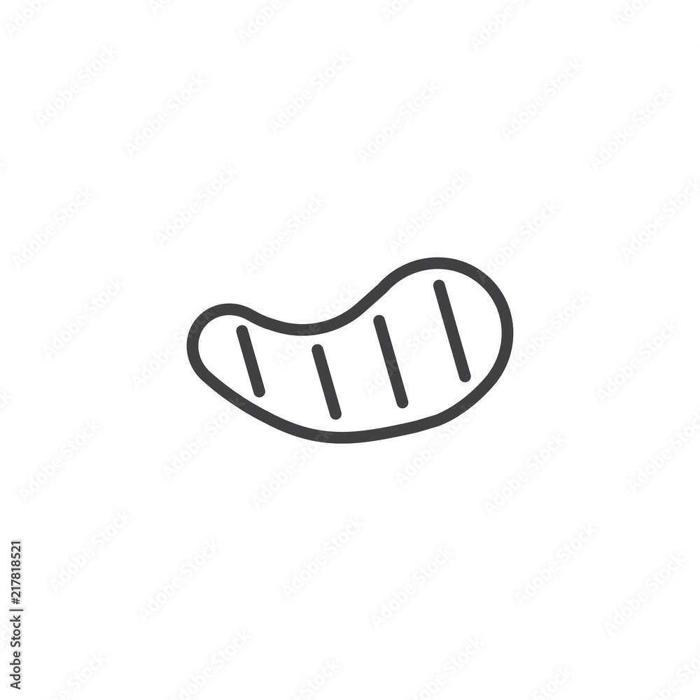 Meat Steak outline icon. linear style sign for mobile concept and web design. Beef steak simple line vector icon. Symbol, logo illustration. Pixel perfect vector graphics Meat Steak outline icon. linear style sign for mobile concept and web design. Beef steak simple line vector icon. Symbol, logo illustration. Pixel perfect vector graphics