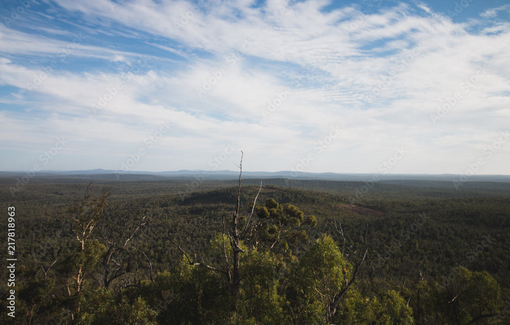 Panoramic views from Mt. Dale, Western Australia