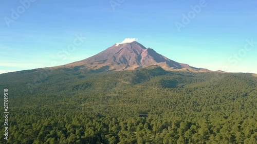 popocatepetl volcano aerial photo