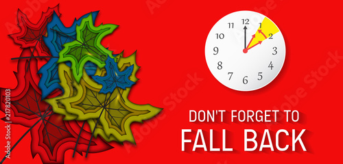 Day Light Savings Time End - Don't Forget To Fall Back.