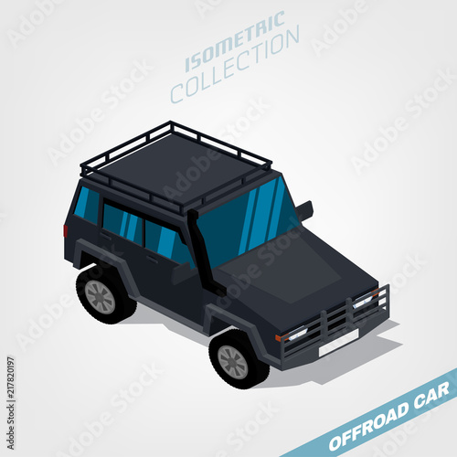 Offroad Car Isometry