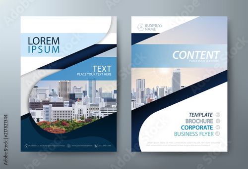 Annual report brochure flyer design template vector, Leaflet presentation abstract flat background, book cover templates, layout in A4 size.