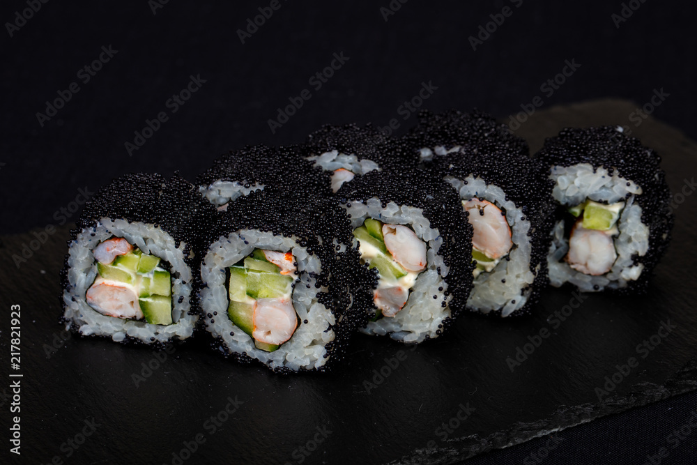 Japanese roll with prawn Japanese roll with prawn