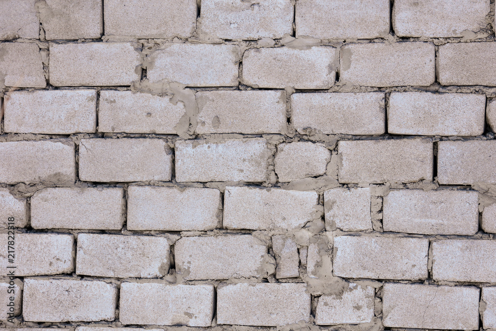 Brick wall in a house under construction Brick wall in a house under construction