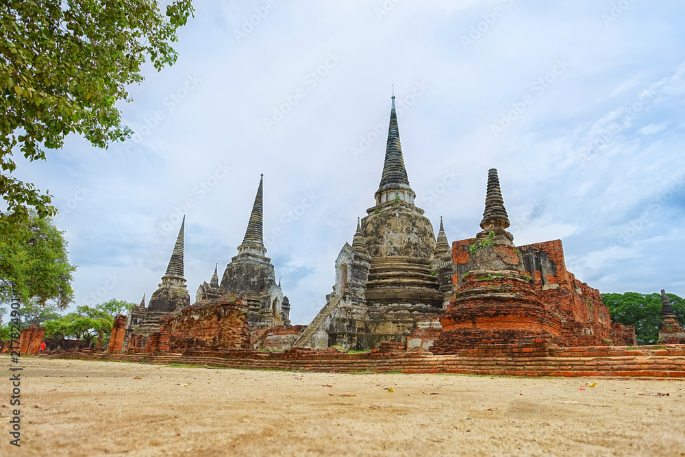 Fototapeta premium Wat Phrasisanpetch in Ayutthaya Province, Thailand.