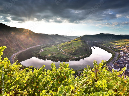 Bend of Moselle river, Calmont area Germany