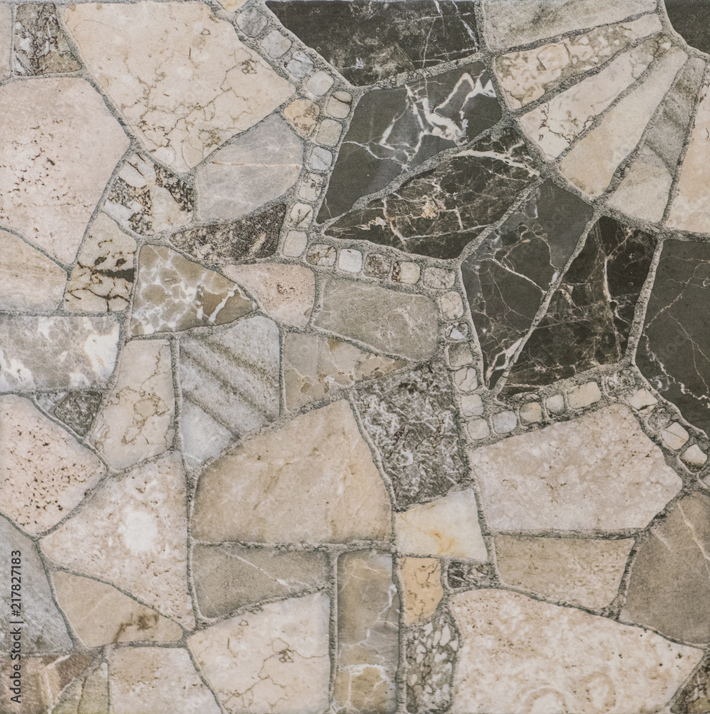 Fototapeta premium ceramic tile, abstract mosaic ornamental geometric pattern