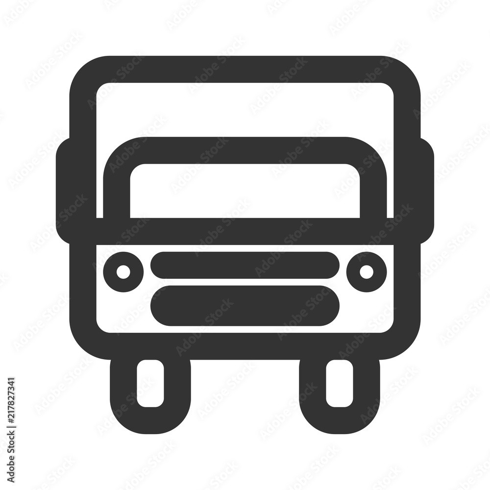 Truck Line Icon Truck Line Icon