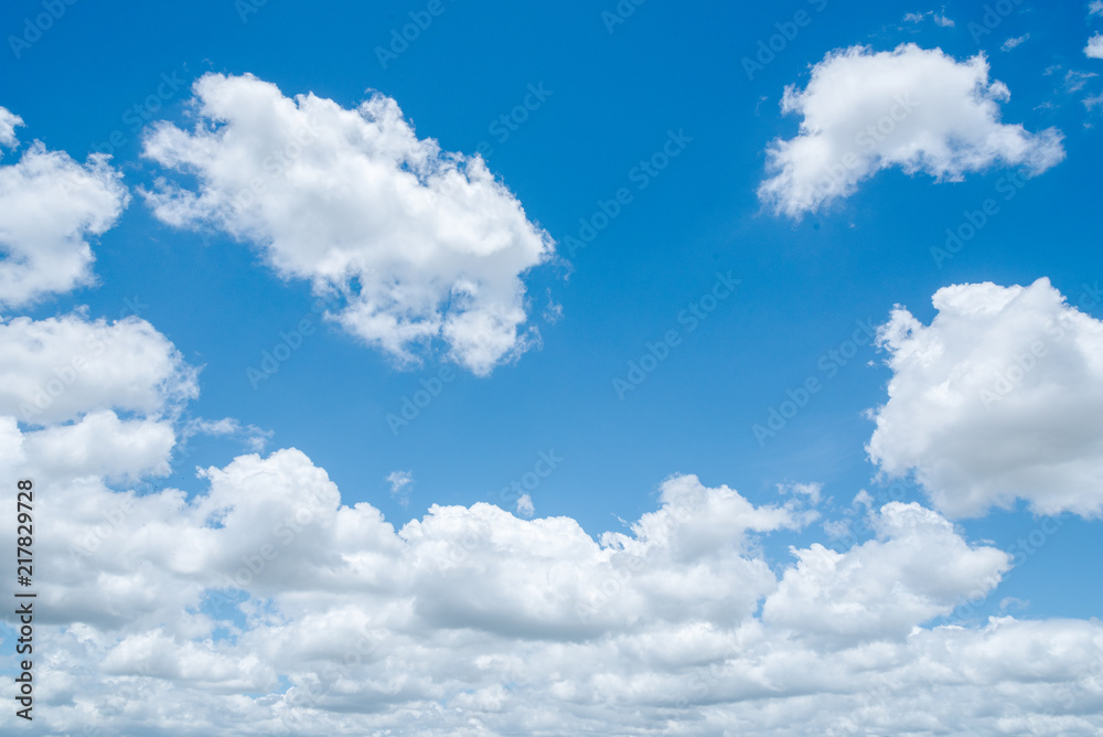 Naklejka premium clear blue sky background,clouds with background.