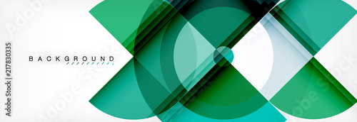 Vector circular geometric abstract background