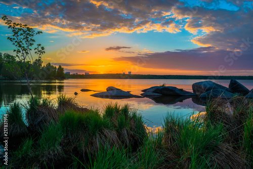 Sunset at the lake © Sergey Egorov