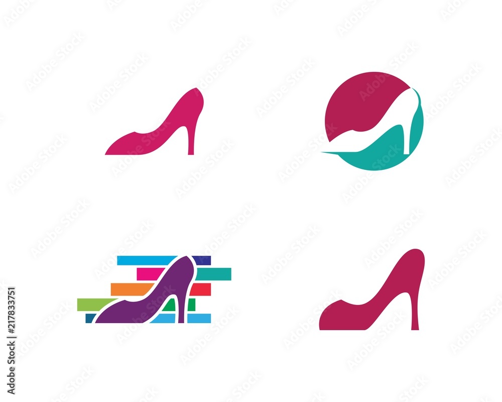 ,High Heel logo vector template