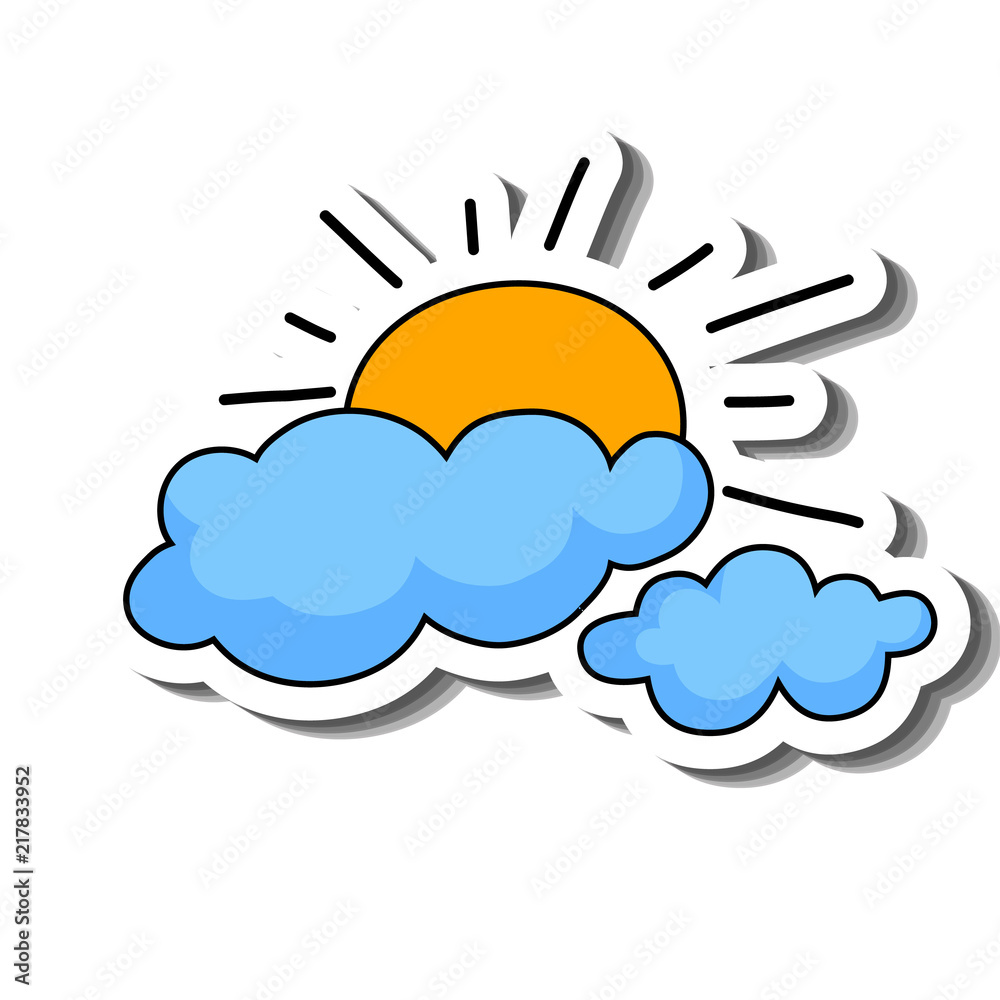 summer objects of simple color illustrations summer objects of simple color illustrations