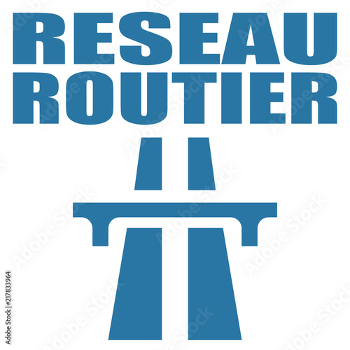 Logo réseau routier.