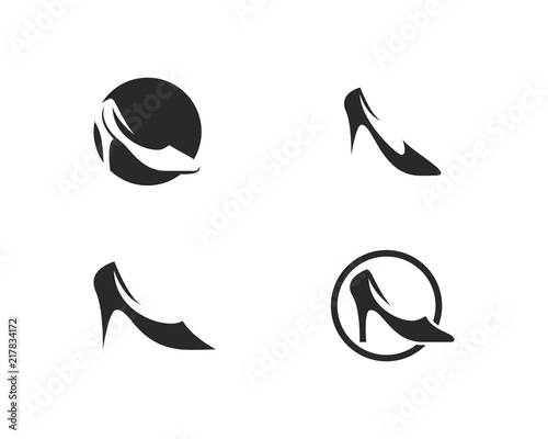 ,High Heel logo vector template