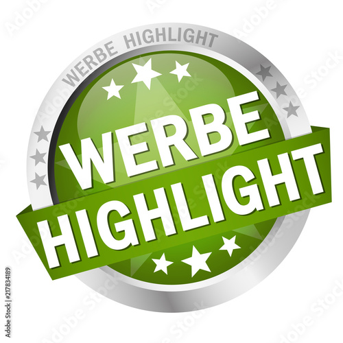 Button with banner Werbehighlight