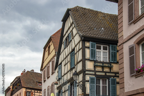 Ribeauvillé. Maisons à colombages, Alsace, Haut Rhin. Grand Est