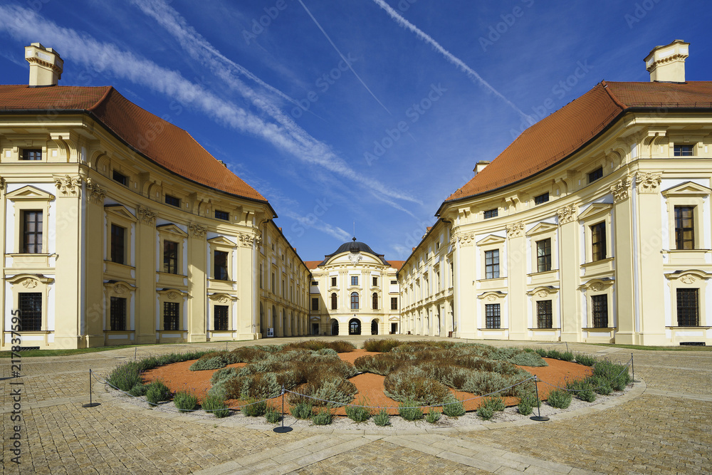 The Slavkov Chateau is one of the most powerful baroque chateaux in Moravia and it is a dominant of Slavkov near Brno