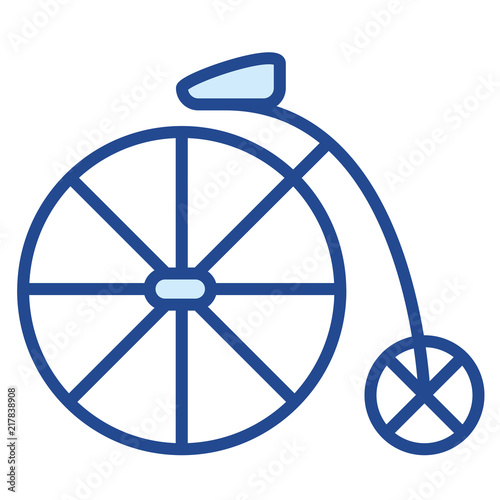 Hochrad Frankreich Vector icon Illustration