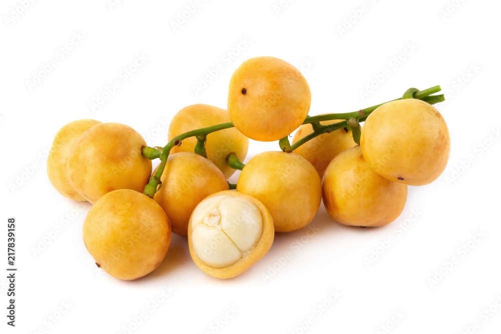 Rambeh tropical fruit isolated on a white background