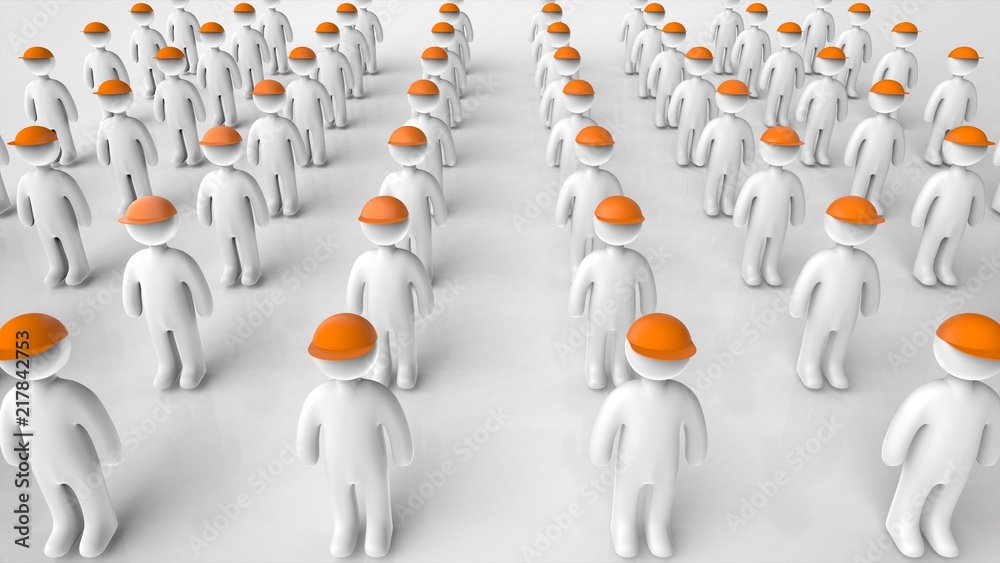 作業員 整列 Stock イラスト Adobe Stock