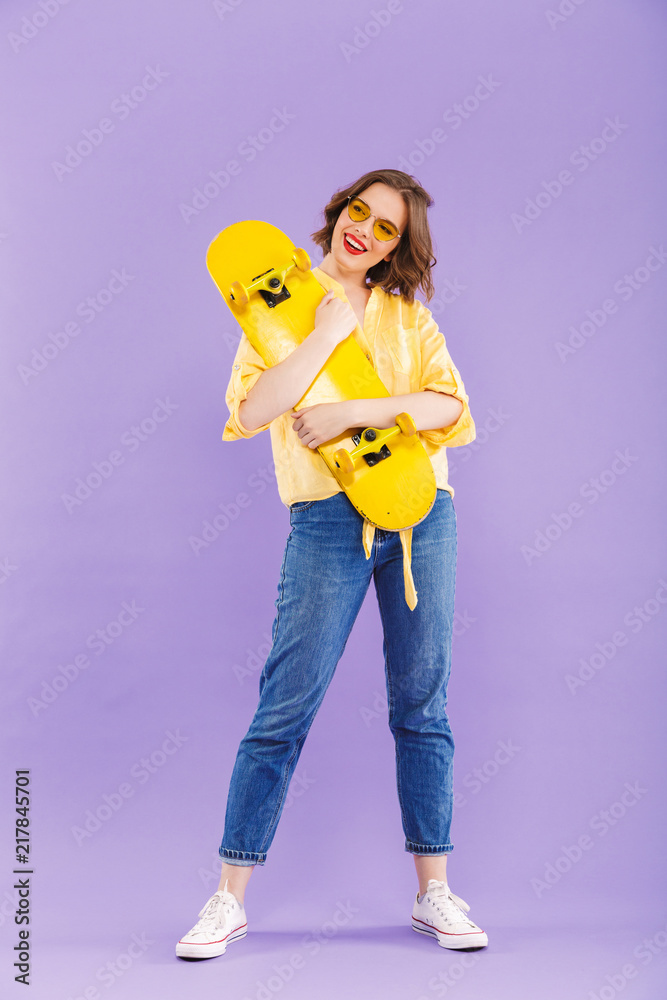 Full length portrait of a smiling young girl Full length portrait of a smiling young girl