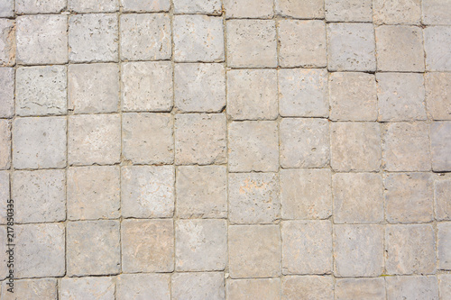 Wallpaper Mural background of square granite stone. path paved with grey paving Torontodigital.ca