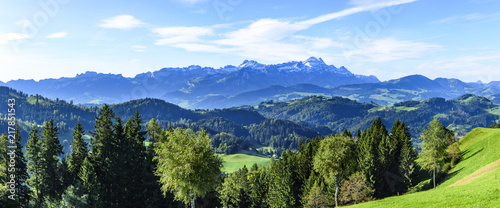 Panorama im Appenzeller Land in der Ostschweiz