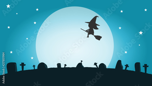 vector illustration of Halloween monster Happy Halloween,Halloween Party