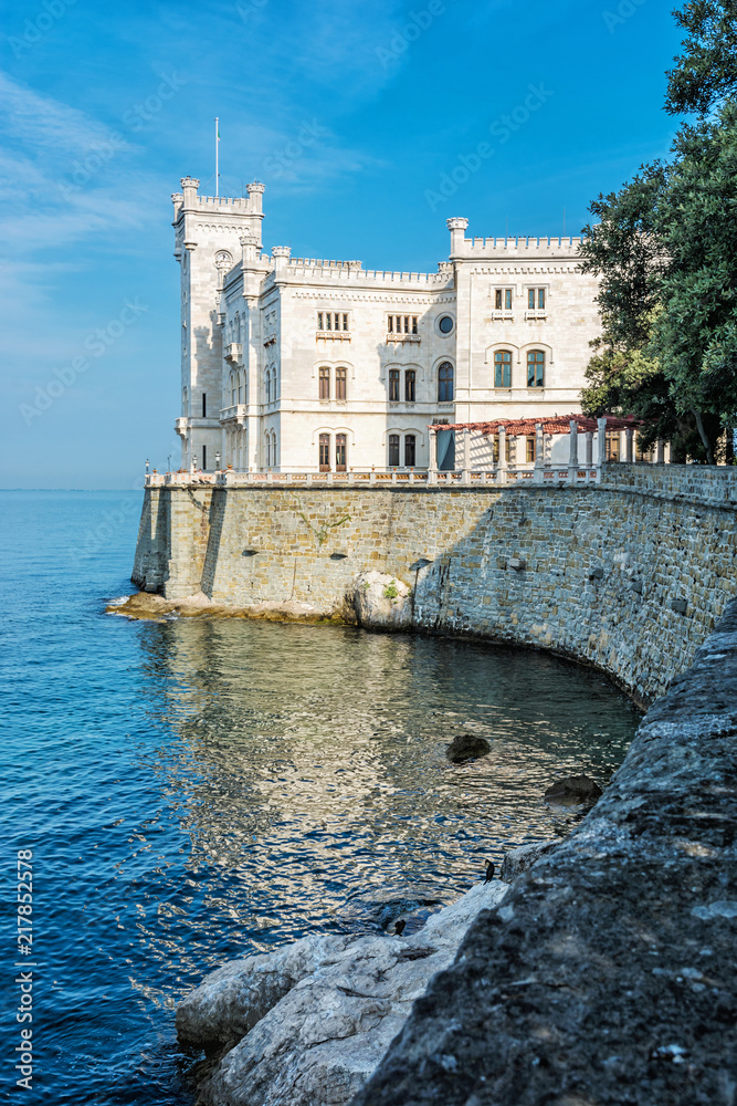 Miramare castle near Trieste, northeastern Italy