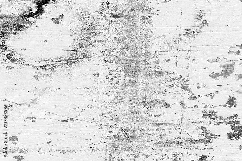 Wall fragment with scratches and cracks