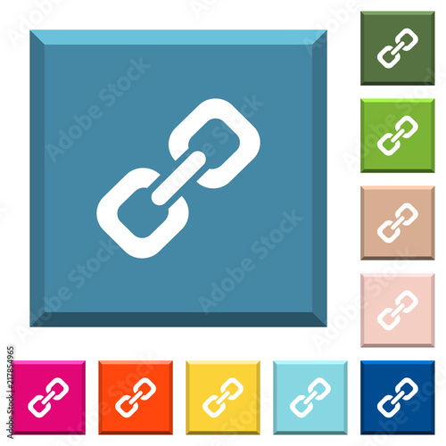 Link white icons on edged square buttons