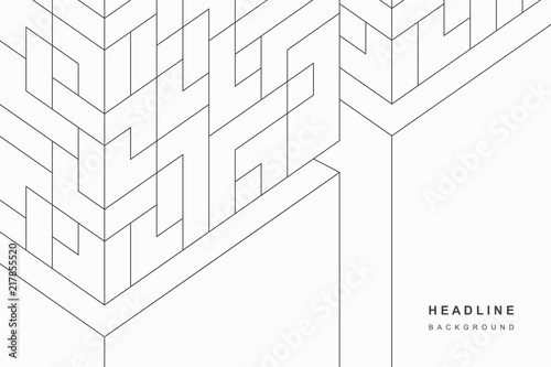 Geometric abstract techno background.