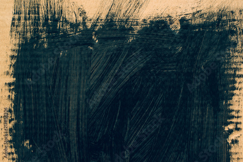 Abstract artistic black paint brush strokes as background