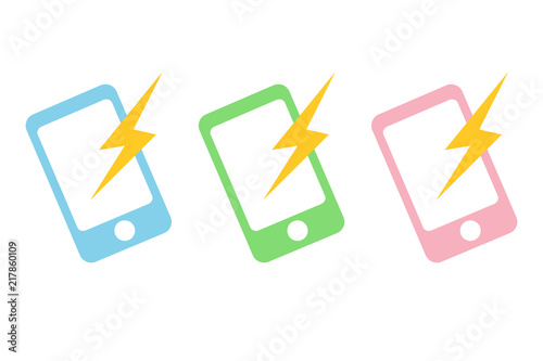 パステルカラーのスマホ通知イメージアイコン スマートフォンwebデザイン アプリui用イラスト Stock Illustration Adobe Stock