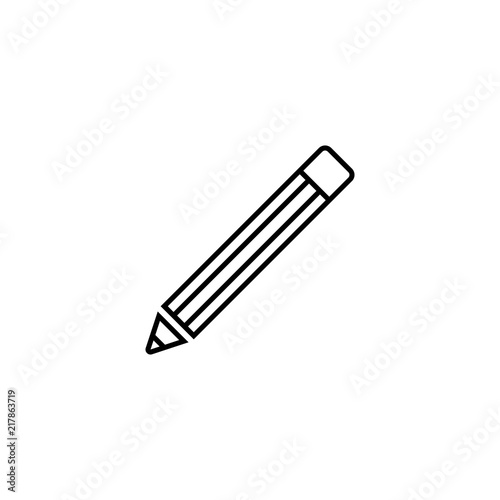 Pencil line icon. Pencil concept symbol. Simple element vector illustration