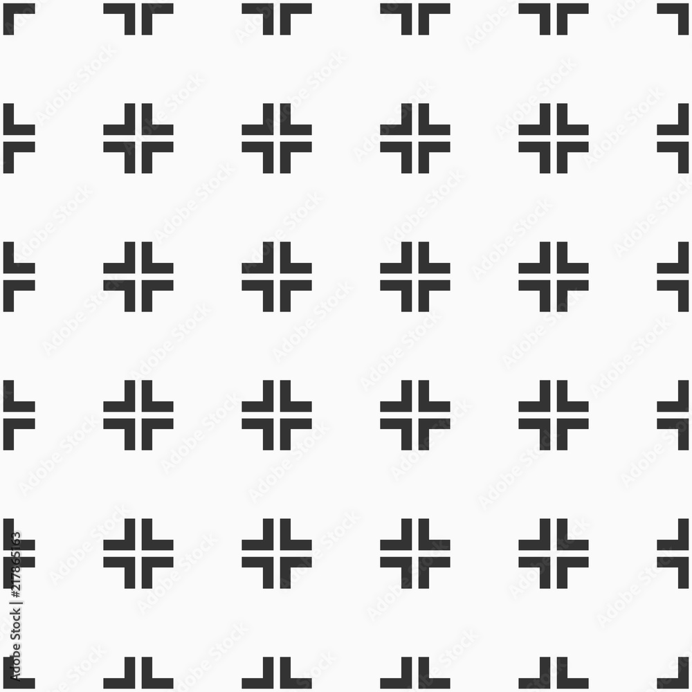 Obraz premium Abstract seamless pattern of crosses.