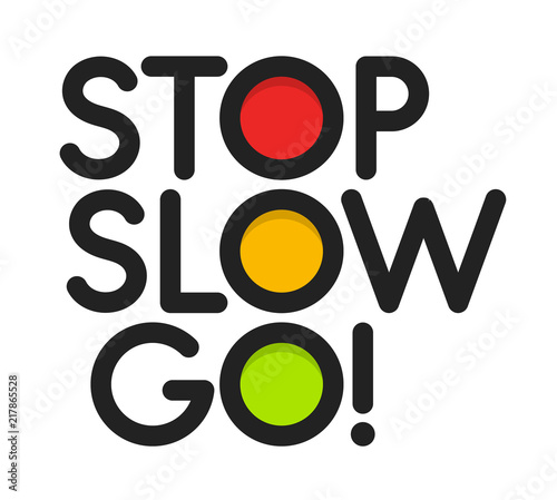 Traffic light vector illustration. Red, yellow, green lights simple logo. Stop, slow, go isolated sign. Road signal icon.