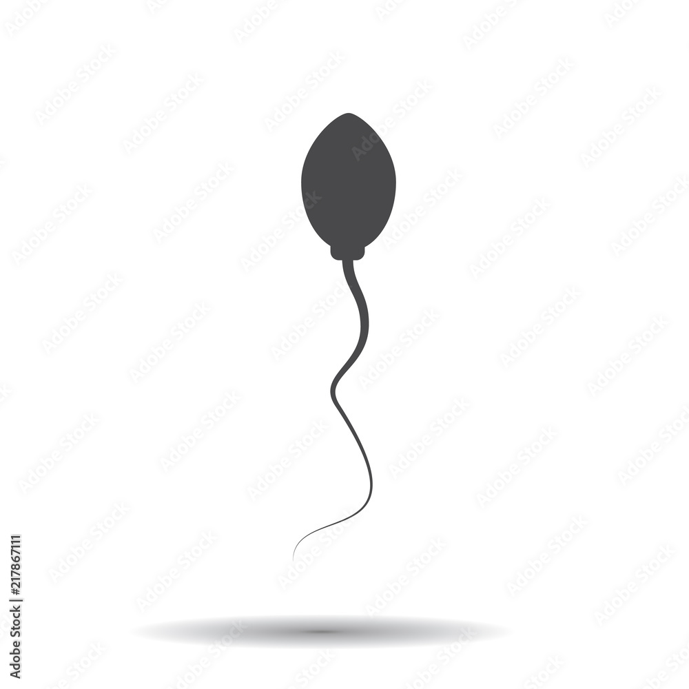 Sperm icon. Vector black Silhouette of sperm. Sperm icon. Vector black Silhouette of sperm.