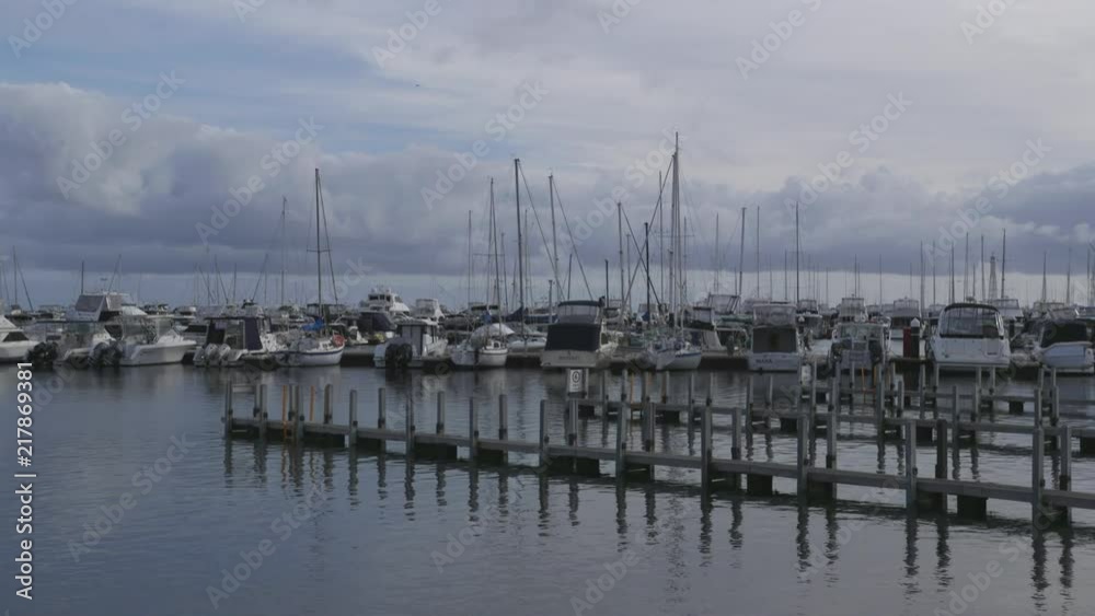 Sail boats moored at Hillarys Boat Harbour, Perth, Western Australia Sail boats moored at Hillarys Boat Harbour, Perth, Western Australia