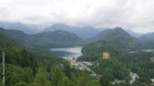 The view from the castle Neuschwanstein (Timelapse)