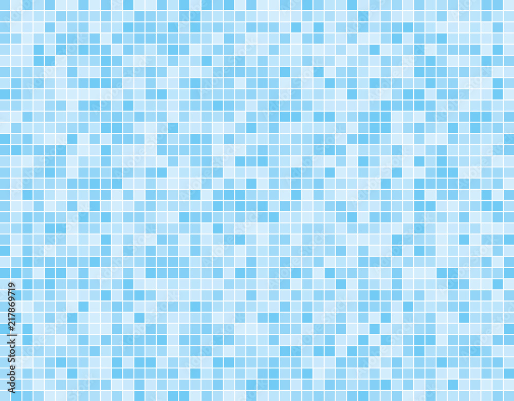 Light Blue Square Mosaic Tiles, Light Blue Tiles