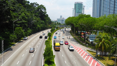 Photography Malaysian highway in Kuala Lumpur