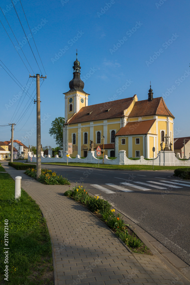Church in Milotice, South Moravia, Czech Republic