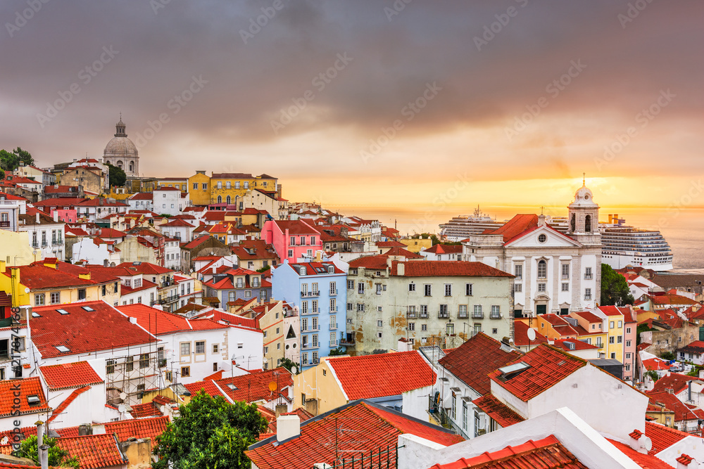 Lisbon, Portugal Skyline Stock Photo | Adobe Stock