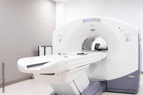 tomography cancer treatment machine in hospital / nuclear medicine device