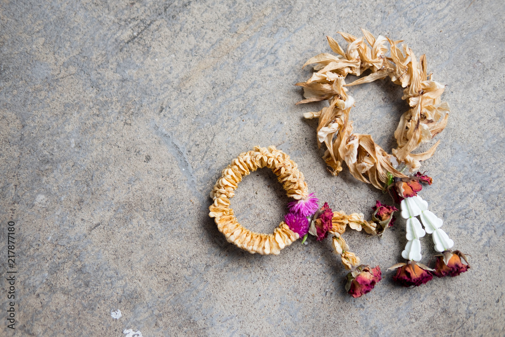 Fototapeta premium Two dry garland